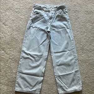 Girls Zara Light Gray Patterned jeans